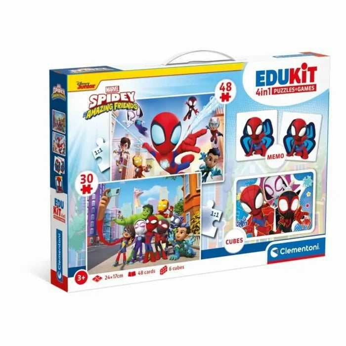 Образователна Игра Clementoni Coffret Spidey 4 en 1 (FR)