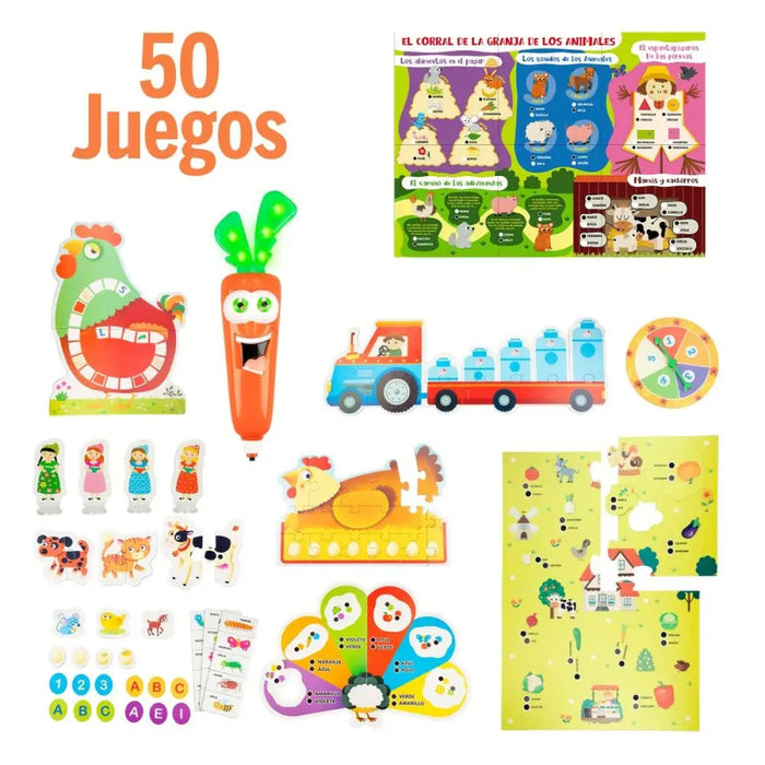 Образователна Игра Lisciani Giochi Carotina Baby 50 Juegos