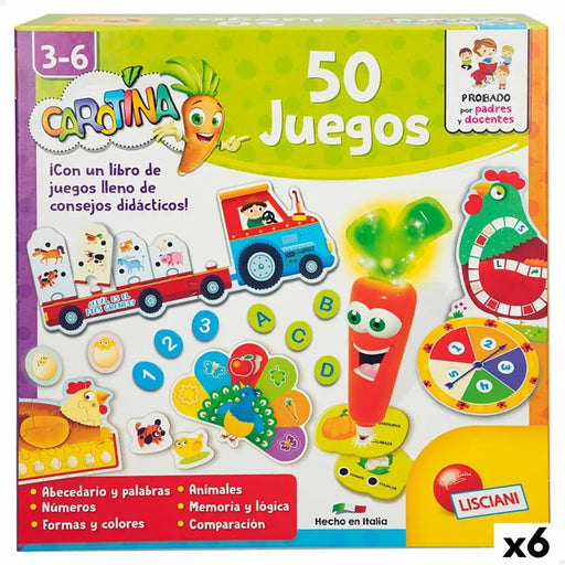 Образователна Игра Lisciani Giochi Carotina Baby 50 Juegos