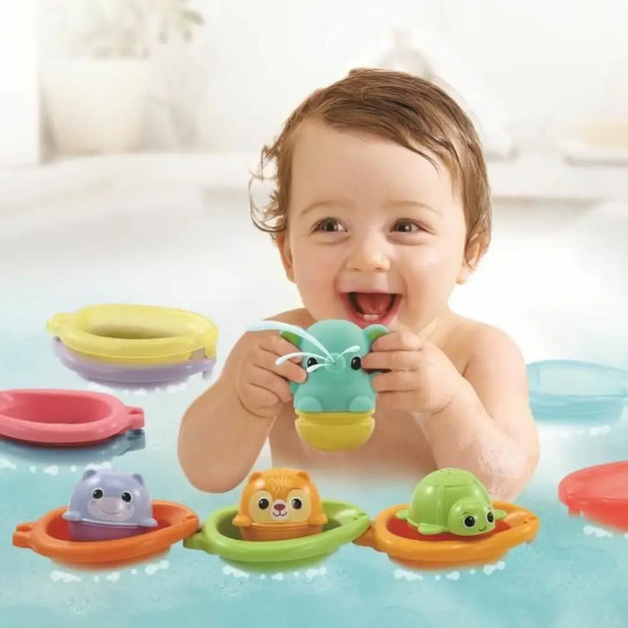 Образователна игра Vtech Baby Cofret de Bain empilo rigo