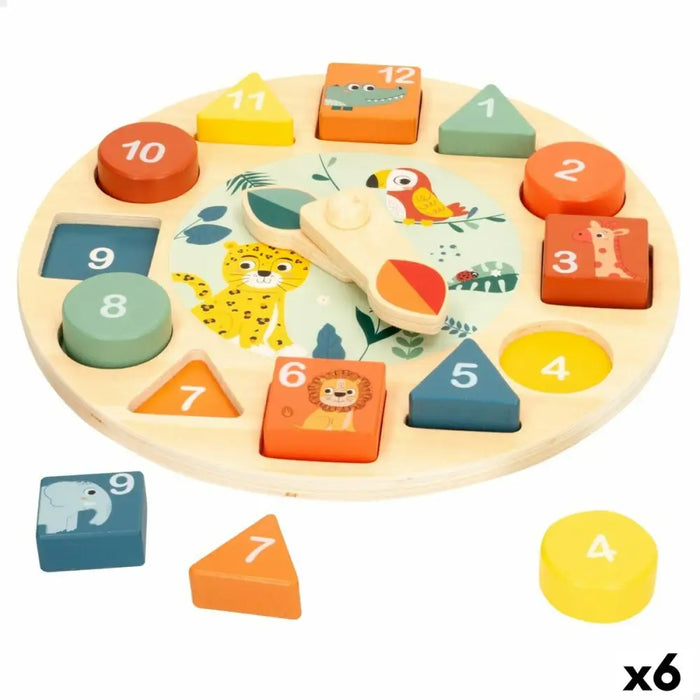 Образователна Игра Woomax Животни Часовник (6 броя)