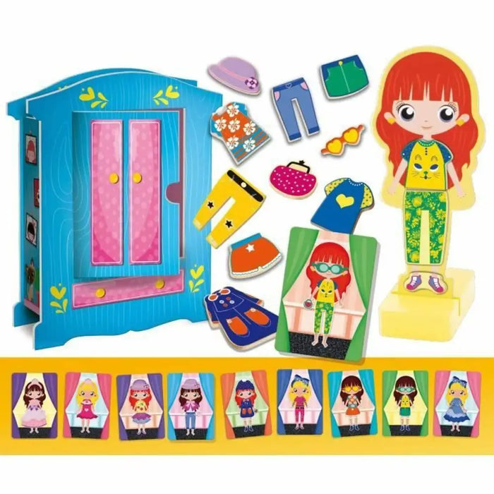 Образователна Игра Lisciani Giochi Magnetic Fashion Doll