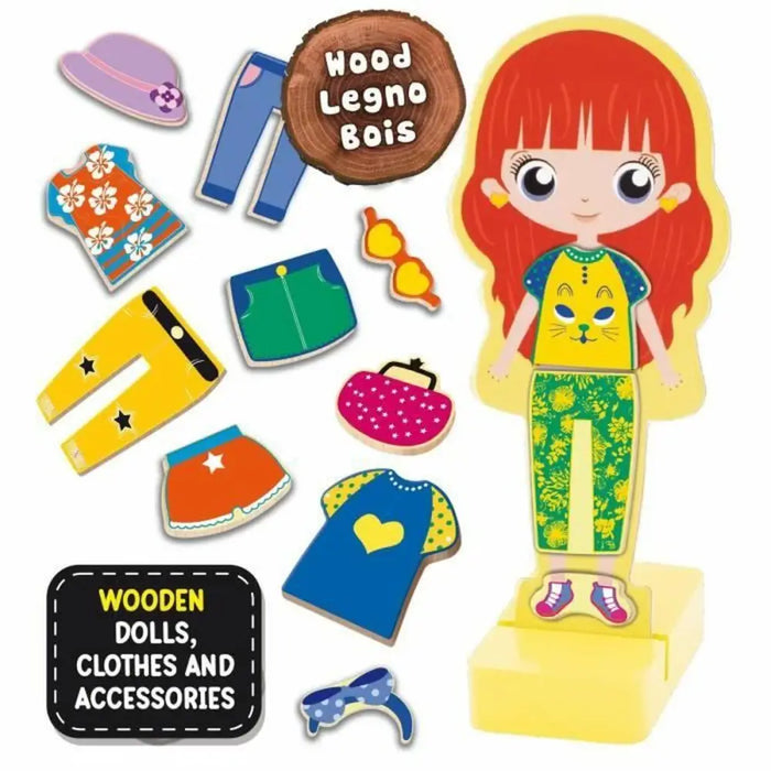 Образователна Игра Lisciani Giochi Magnetic Fashion Doll