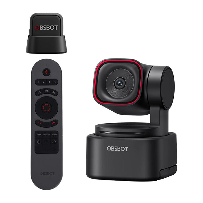 Уеб камера OBSBOT Tiny 3 Lite с дистанционно управление и микрофон
