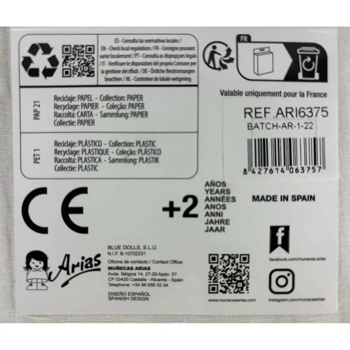 Обувки за кукли Arias Розов 40 cm