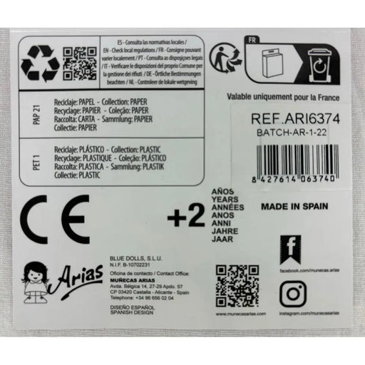 Обувки за кукли Arias Розов 40 cm
