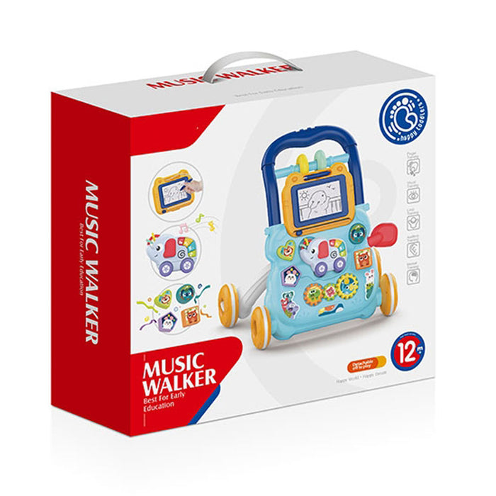 Huanger Музикална проходилка Happy Toddlers синя