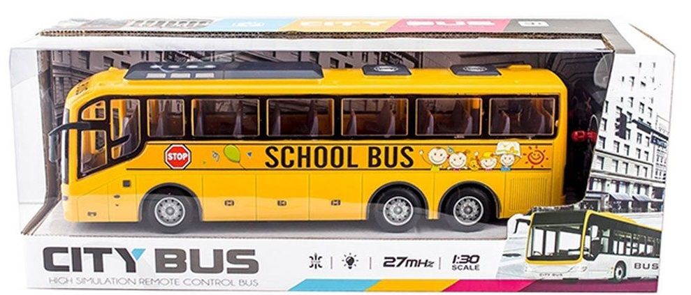 Детска играчка Ocie - Училищен автобус City Bus, 1:30