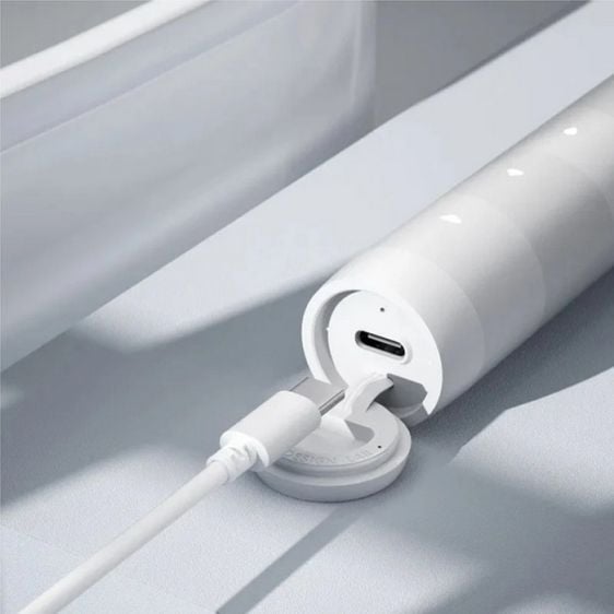 Ел. четка за зъби Oclean Flow S, 1.85W, 76000 об/мин, 5 режима, Таймер, Type-C, Антибактериална повърхност, Бяла