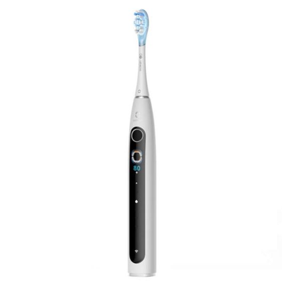 Ел. четка за зъби Oclean X Pro 20, AI, Maglev 4.0, 84000 об/мин, Wi-Fi, FlexFit, IPX7, Бяла