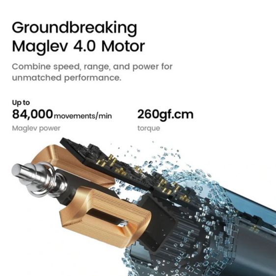 Ел. четка за зъби Oclean X Pro 20 Set, AI, Maglev 4.0, 84000 об/мин, Wi-Fi, FlexFit, IPX7, Бяла