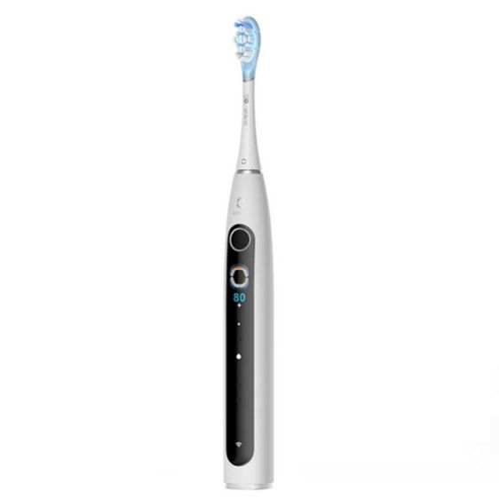 Ел. четка за зъби Oclean X Pro 20 Set, AI, Maglev 4.0, 84000 об/мин, Wi-Fi, FlexFit, IPX7, Бяла