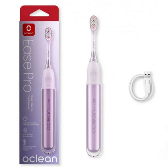 Ел. четка за зъби Oclean X Ease Pro, 2.5W, 72000 об/мин, 5 режима, Таймер, Автономия 90 дена, Лилав