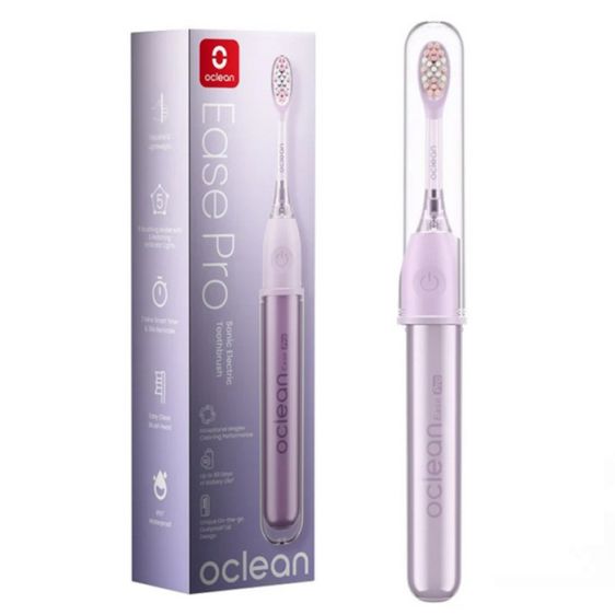 Ел. четка за зъби Oclean X Ease Pro, 2.5W, 72000 об/мин, 5 режима, Таймер, Автономия 90 дена, Лилав