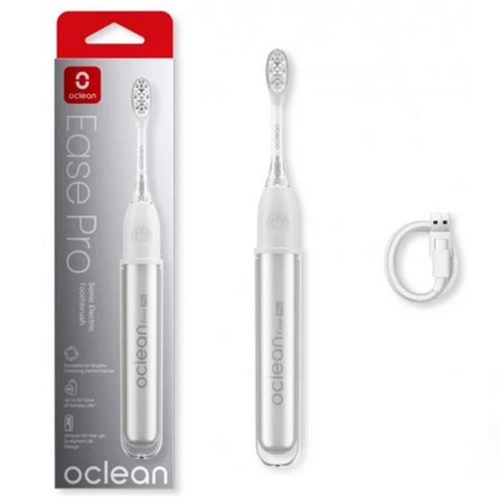 Ел. четка за зъби Oclean X Ease Pro, 2.5W, 72000 об/мин, 5 режима, Таймер, Автономия 90 дена, Сребрист