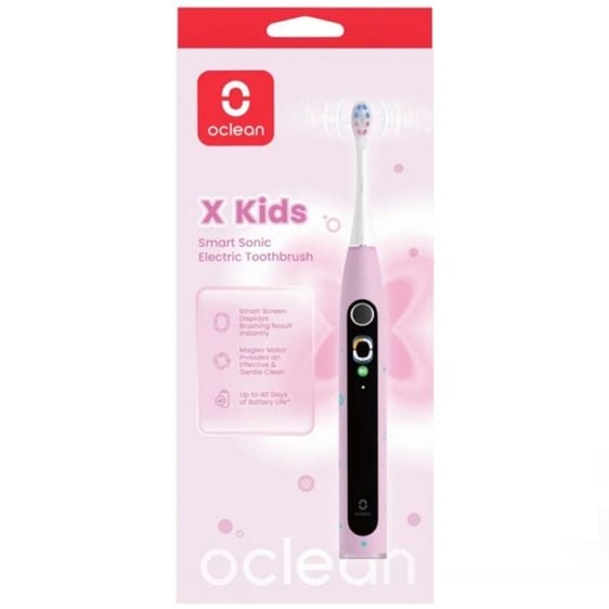 Детска ел. четка за зъби Oclean X Kids, 2.5W, 72000 об/мин, 5 режима, Таймер, Розова