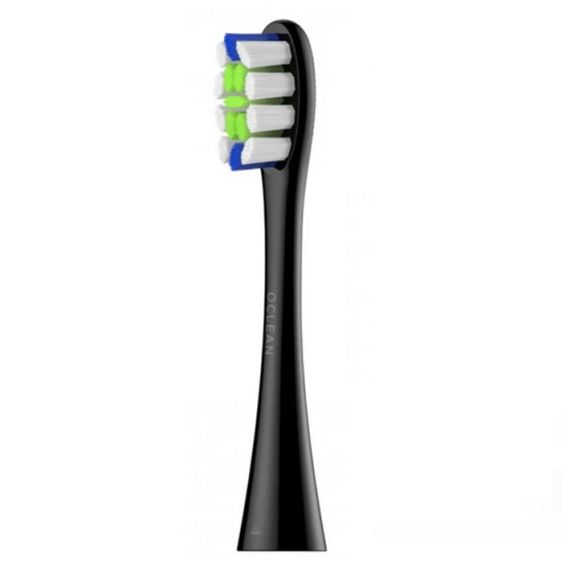 Комплект 6 бр. резервни глави за ел. четка за зъби Oclean Professional Clean Brush Head, Твърда, Черни