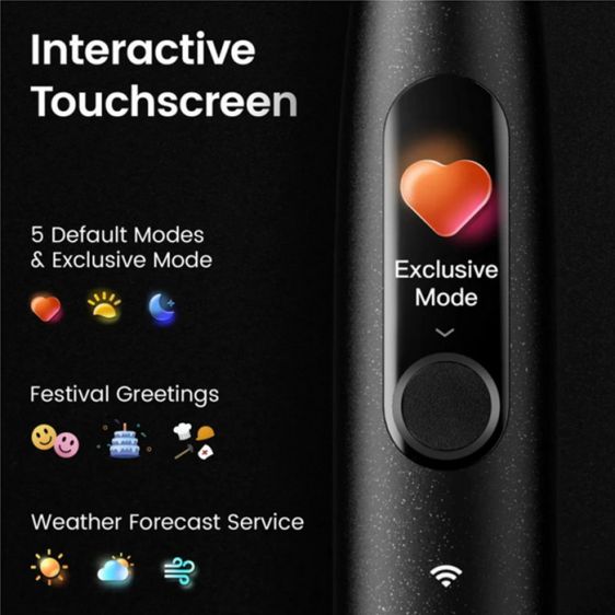 Ел. четка за зъби Oclean X Ultra 20, AI гласов асистент, 84000 об/мин, Wi-Fi, Bluetooth, Зелена