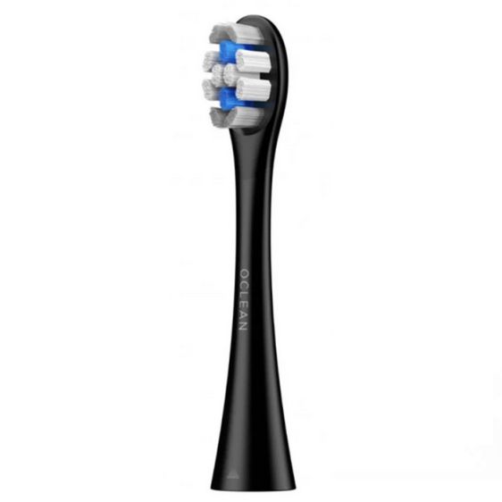 Комплект 6 бр. резервни глави за електрическа четка за зъби Oclean Delicate Care Brush Head, Мека, Черни