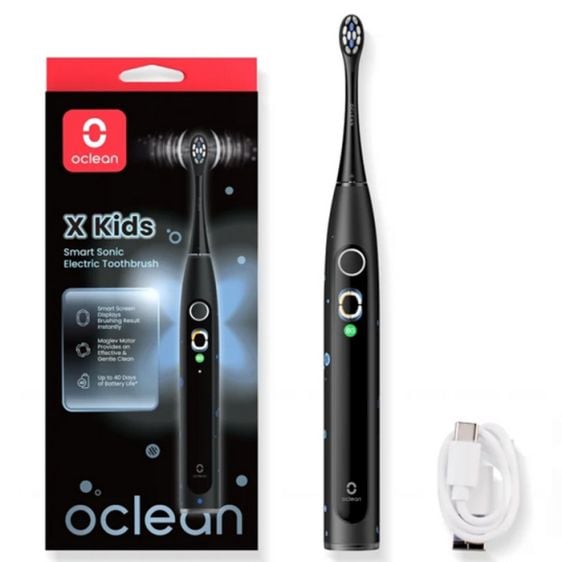 Детска ел. четка за зъби Oclean X Kids, 2.5W, 72000 об/мин, 5 режима, Таймер, Черна