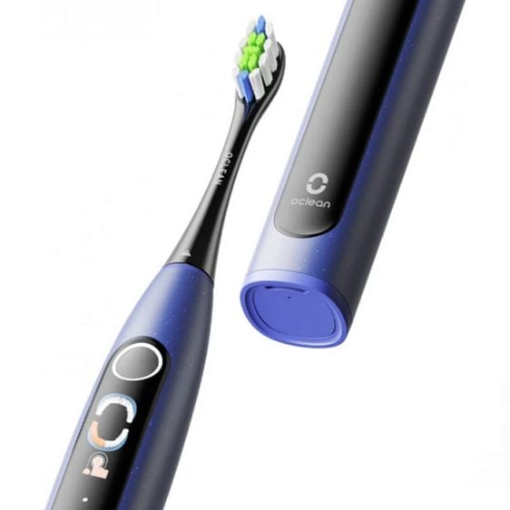 Ел. четка за зъби Oclean X Lite Set, 72000 об/мин, 5 режима, Smart, Тъчскрийн, + Калъф, Тъмно синя