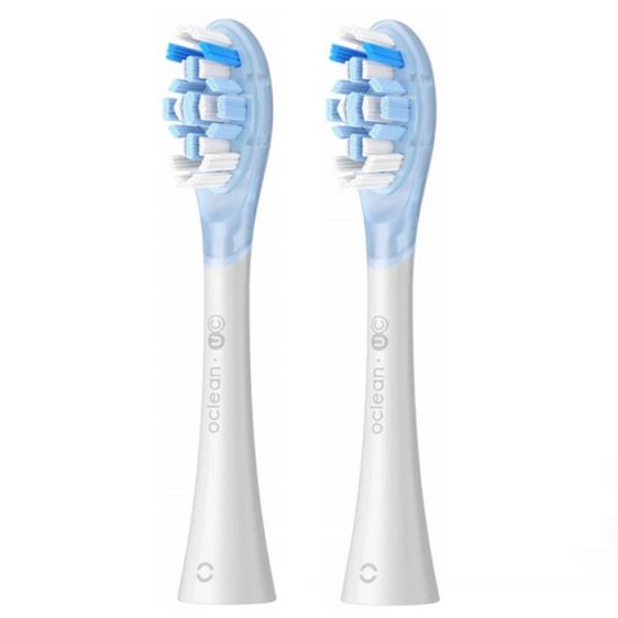 Комплект 2 бр. резервни глави за ел. четка за зъби Oclean Ultra Clean Brush Head, Твърда, Бели