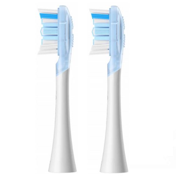 Комплект 2 бр. резервни глави за ел. четка за зъби Oclean Ultra Clean Brush Head, Твърда, Бели