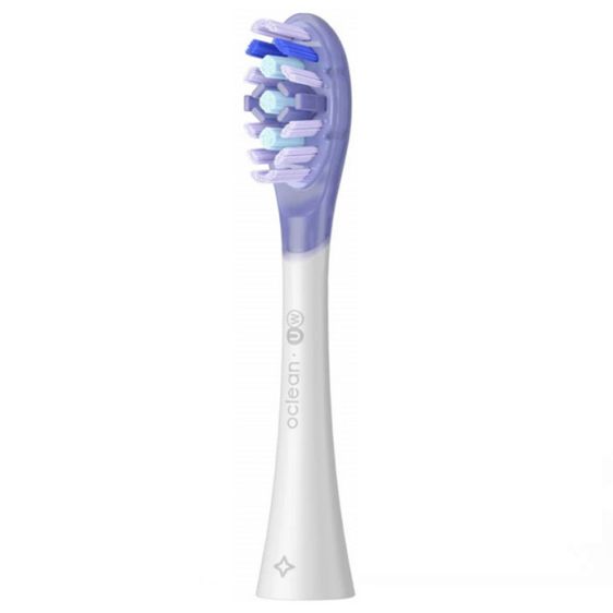 Комплект 2 бр. резервни глави за ел. четка за зъби Oclean Ultra White Brush Head, Твърда, Бели
