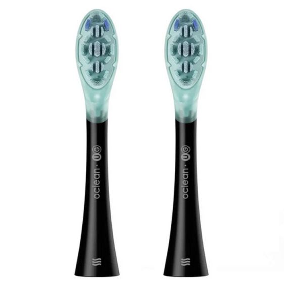 Комплект 2 бр. резервни глави за ел. четка за зъби Oclean Ultra Gum Care Brush Head, Мека, Черни