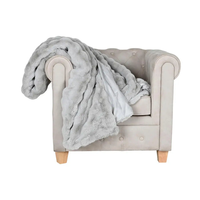 Одеяло Home ESPRIT Светло сив 220 x 240 x 1 cm
