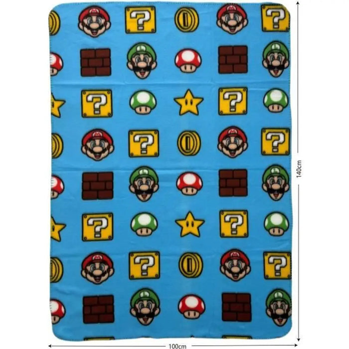 Одеяло Mario Bros Многоцветен Шотландски картини