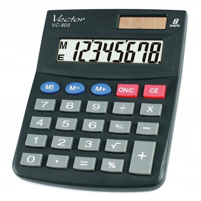 Офис калкулатор Vector VC-805 черен