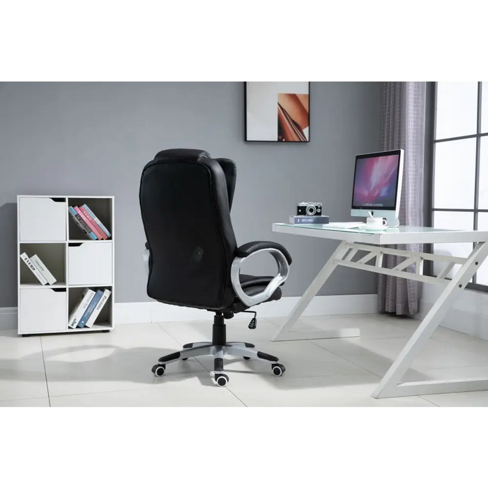 Офис стол с масажиране отопление ACTIVEJET YK7304 черен