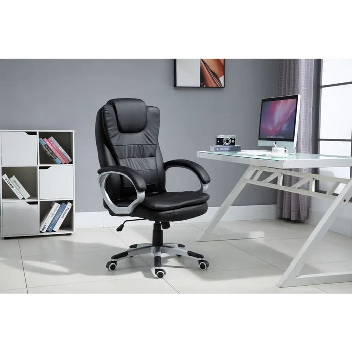 Офис стол с масажиране отопление ACTIVEJET YK7304 черен