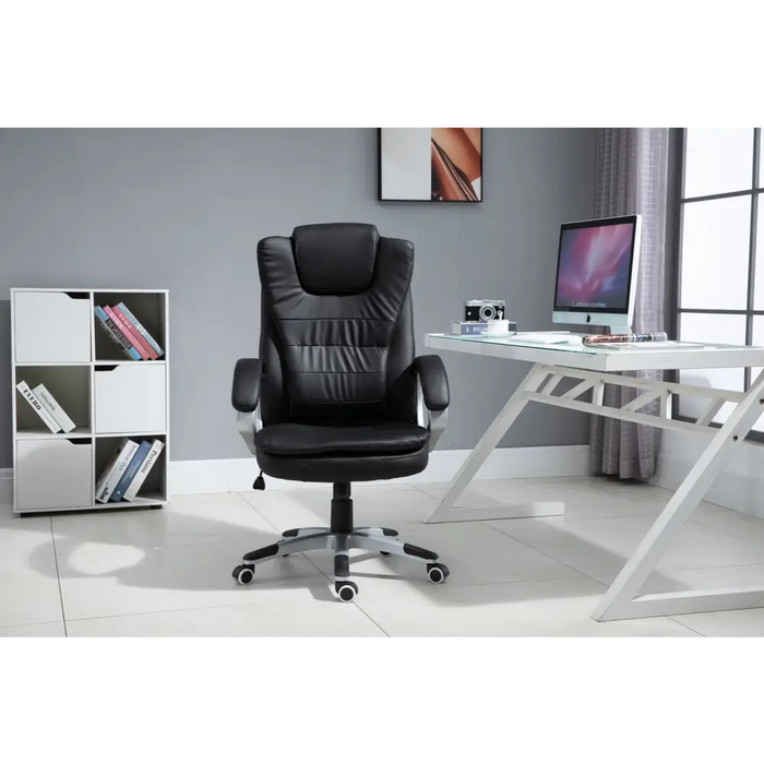 Офис стол с масажиране отопление ACTIVEJET YK7304 черен