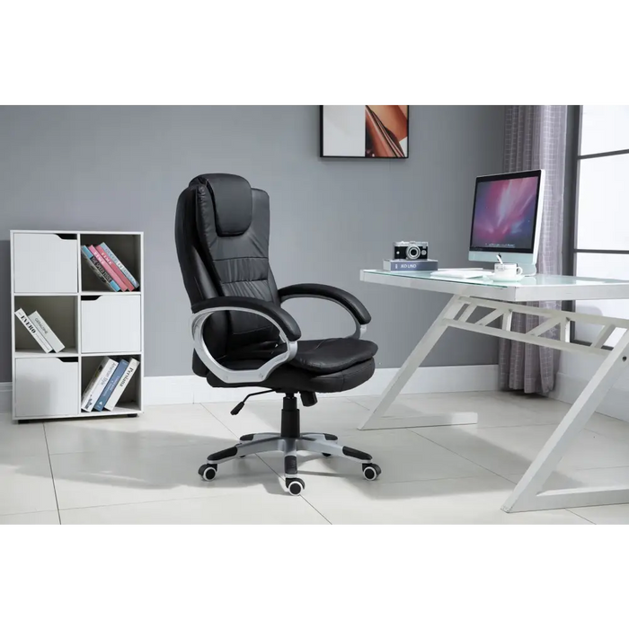 Офис стол с масажиране отопление ACTIVEJET YK7304 черен