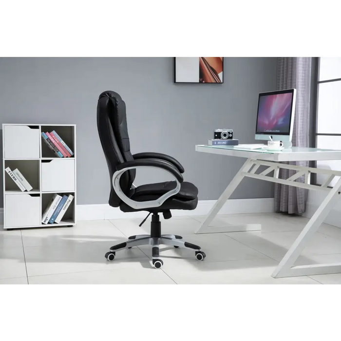 Офис стол с масажиране отопление ACTIVEJET YK7304 черен