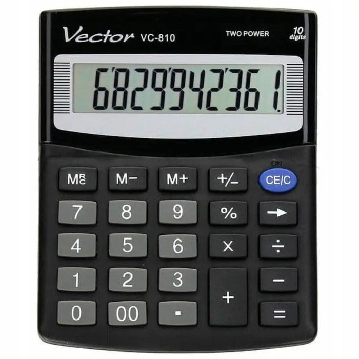 Офис калкулатор Vector VC-810 черен
