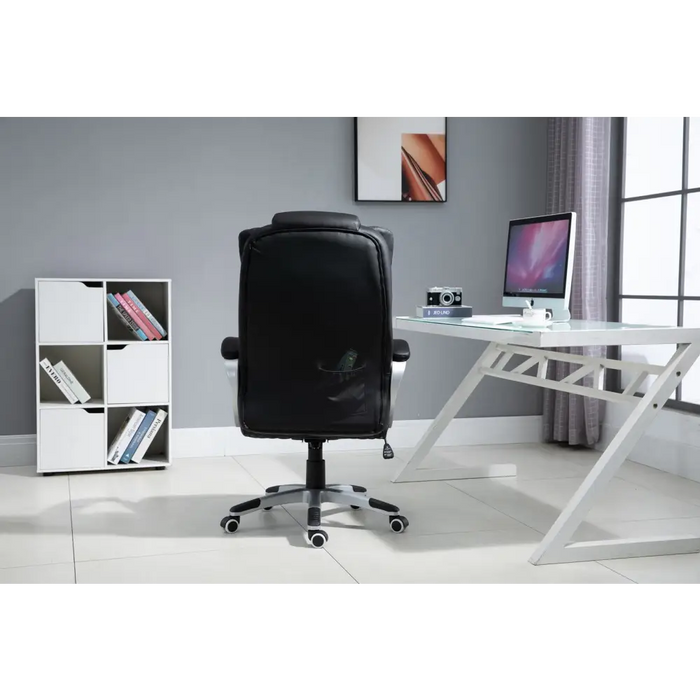 Офис стол с масажиране отопление ACTIVEJET YK7304 черен