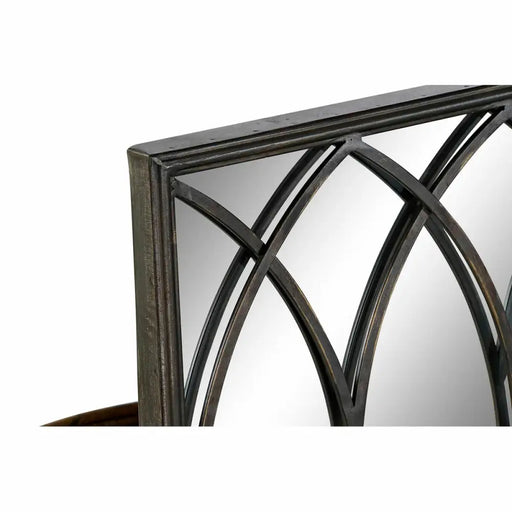 Огледало със Скоба за Монтиране DKD Home Decor Черен Метал