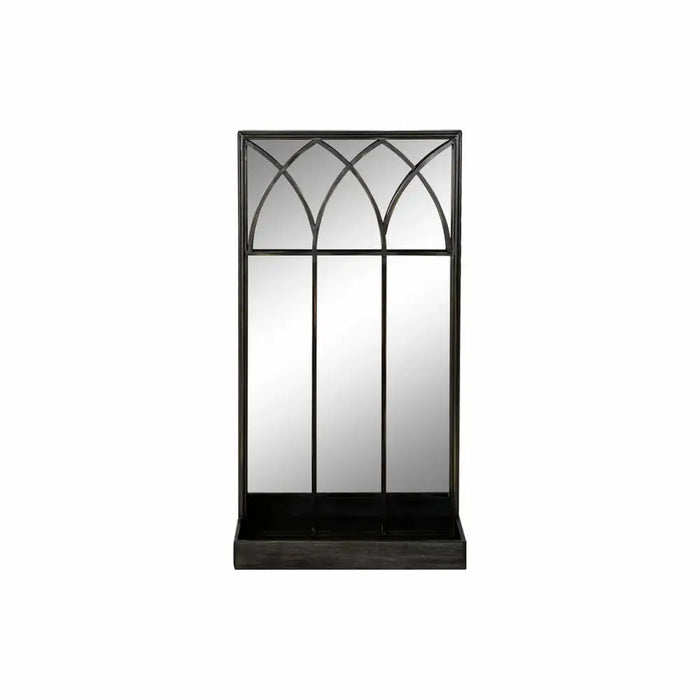 Огледало със Скоба за Монтиране DKD Home Decor Черен Метал