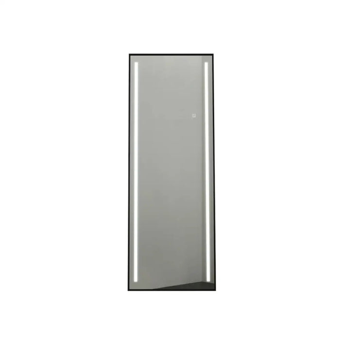 Огледало в цял ръст Home ESPRIT Черен Алуминий 60 x 0,5 x