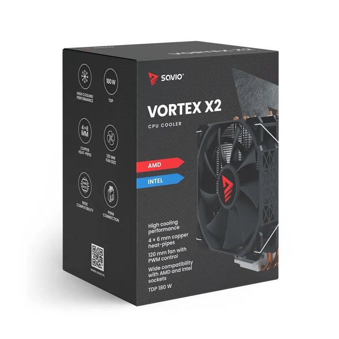 Охладител за процесор SAVIO VORTEX X2