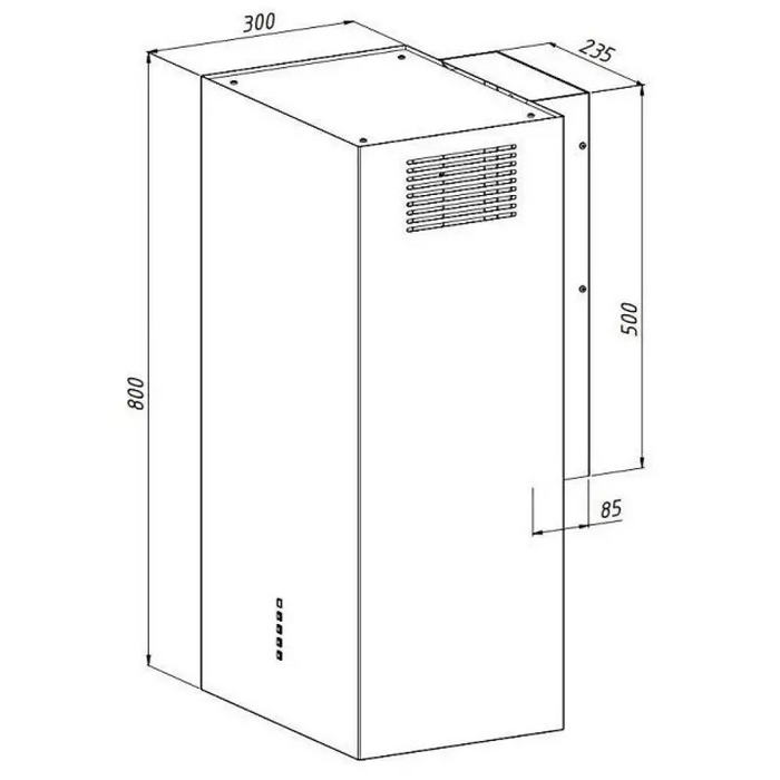 Okap AKPO WK-4 BALMERA WL SLIM CZARNY MAT T450 M3