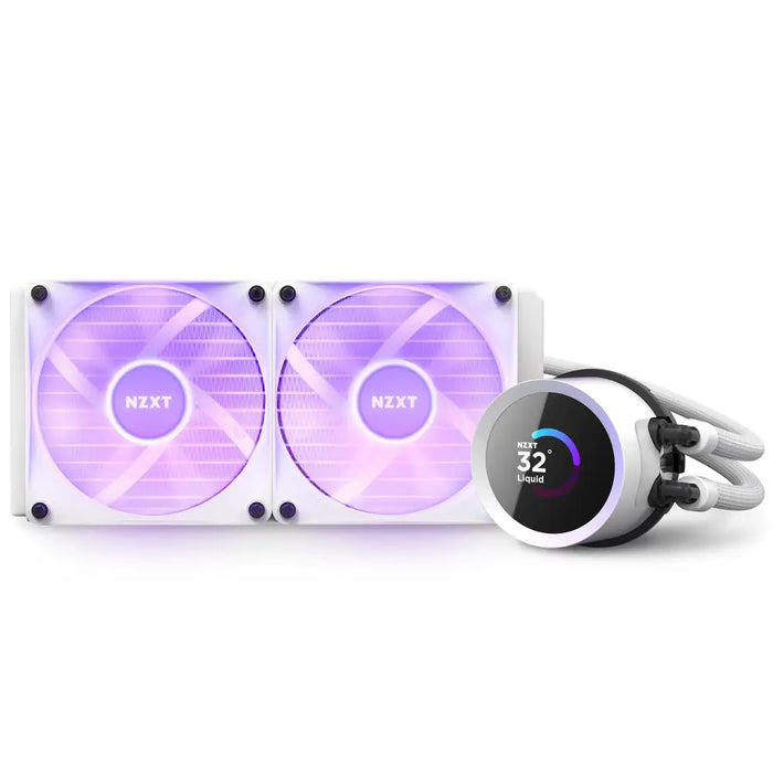 Охладител за процесор NZXT Kraken 240 RGB White LCD Display