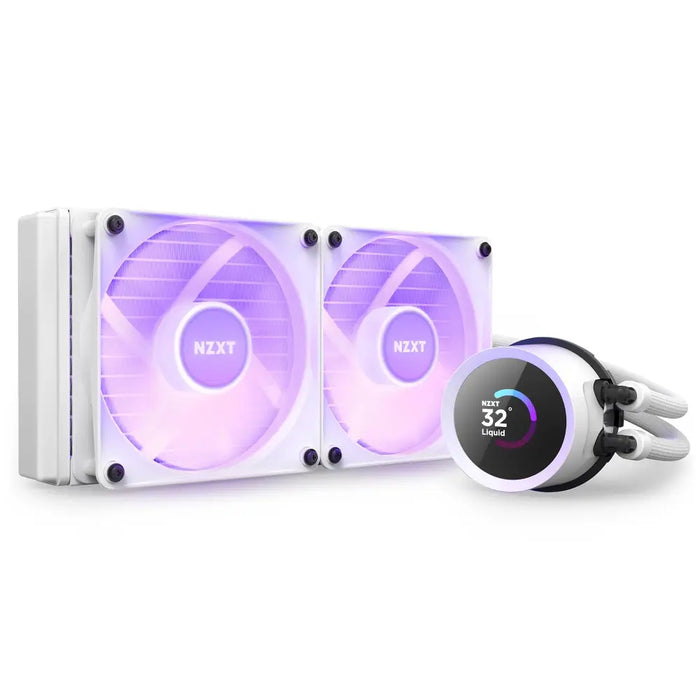 Охладител за процесор NZXT Kraken 240 RGB White LCD Display