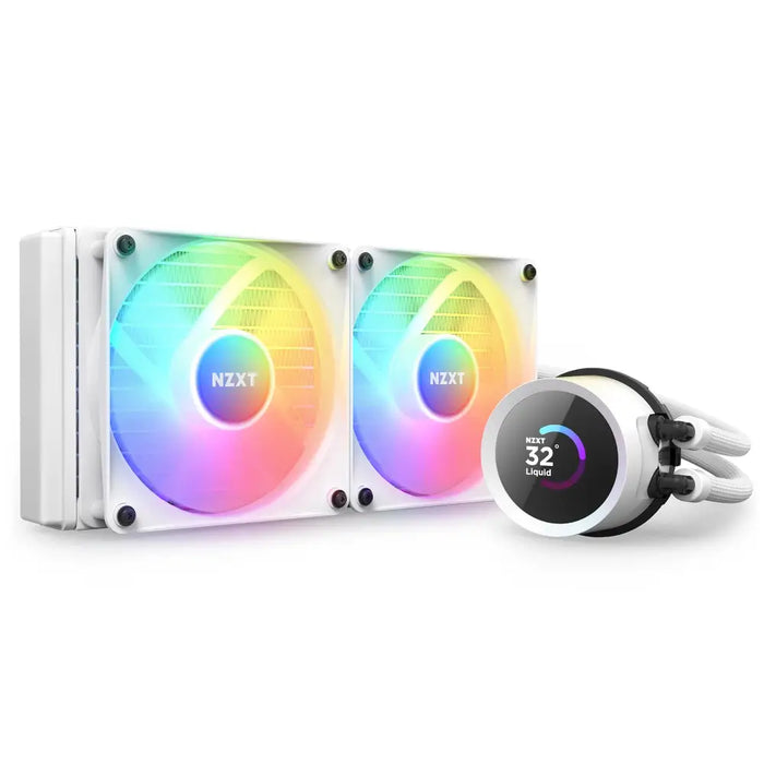 Охладител за процесор NZXT Kraken 240 RGB White LCD Display