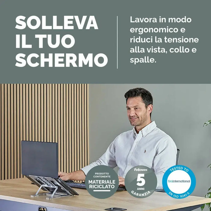 Охлаждаща постаква за лаптоп Fellowes Alumia 100138867
