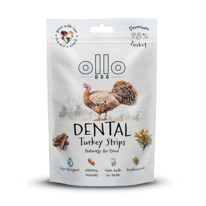 OLLO Air Dried Dental Turkey Strips - лакомство за кучета