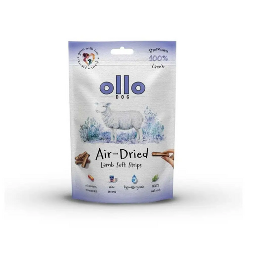 OLLO Air-Dried Lamb strips - лакомство за кучета - 80гр